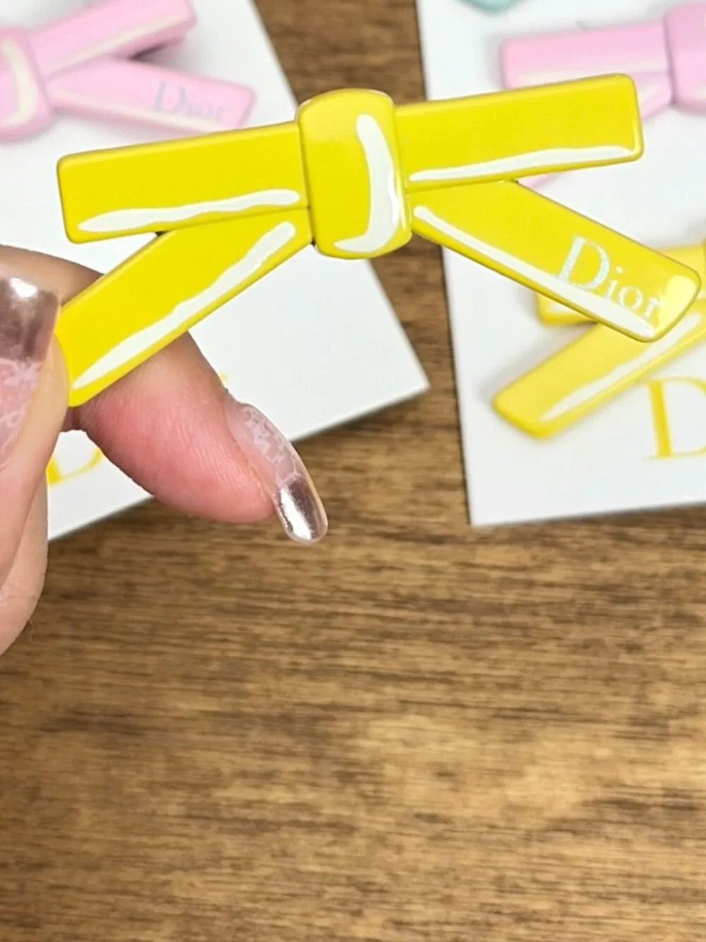Dior Beauty Bow Hair Clips [3] NEW !